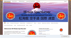 Desktop Screenshot of motalasportkarate.se