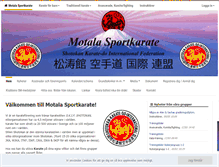 Tablet Screenshot of motalasportkarate.se
